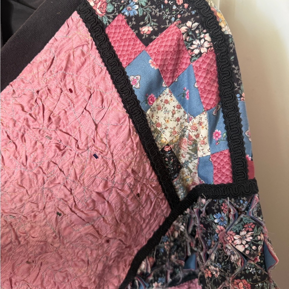 Colorful Patchwork Blazer Jacket - image 2